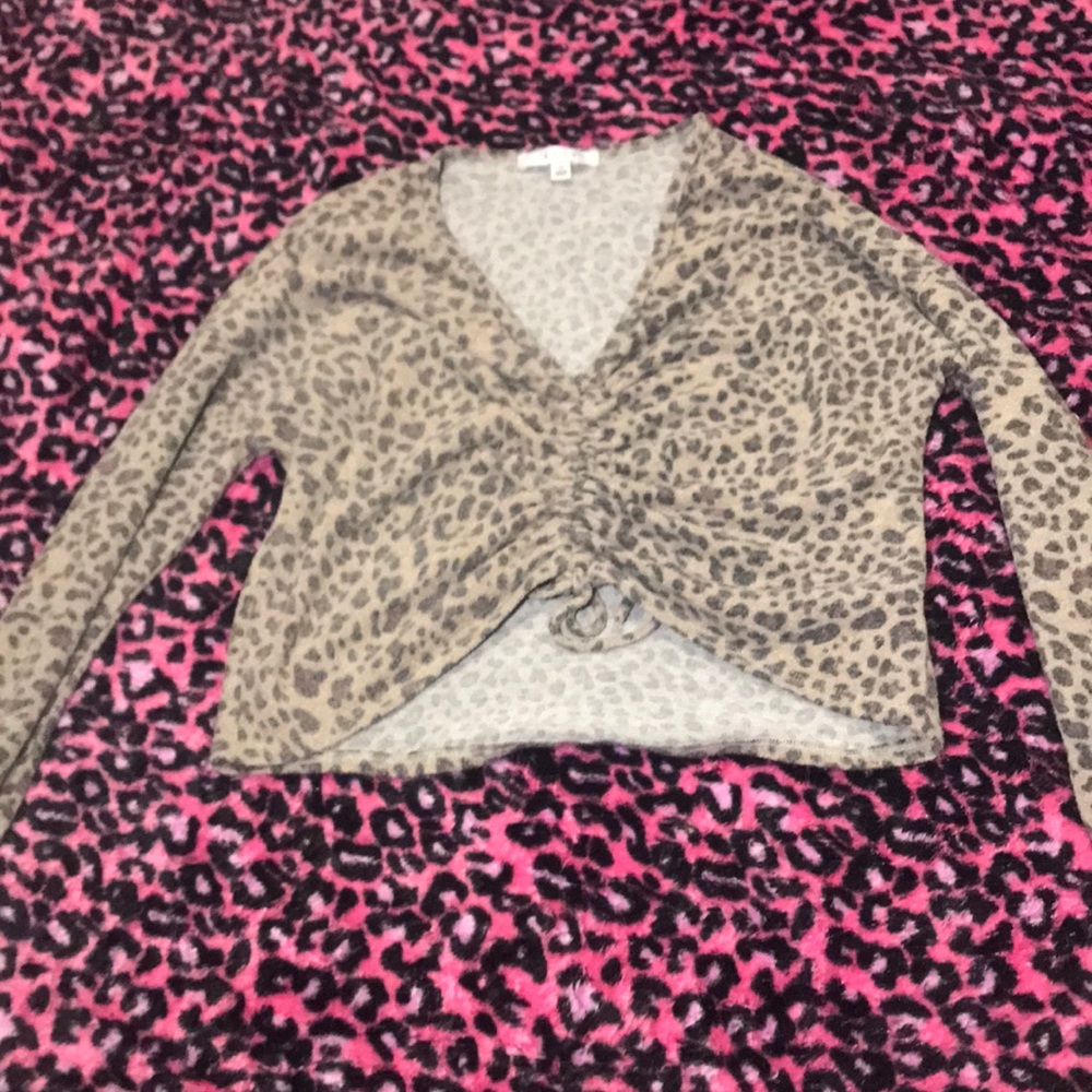 Soft Cheetah print longs sleep shirt
